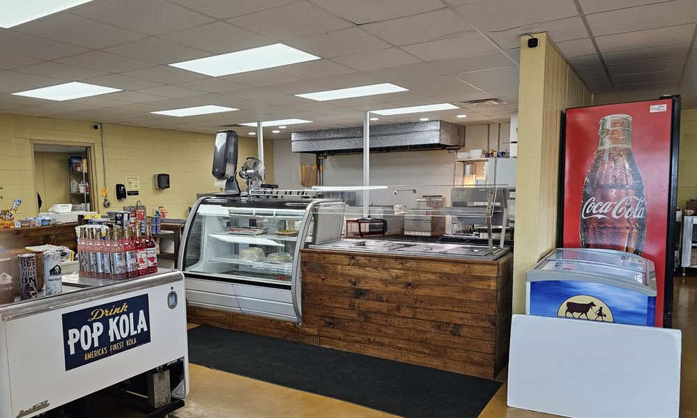 Inside Buckner's own Arkansaw Territorial Cafe